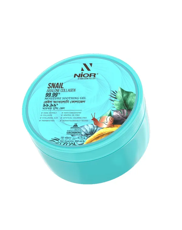 Nior Snail Abalone Collagen 99.99% Moisture Soothing Gel (300 ml)
