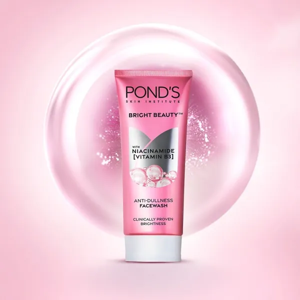 POND'S Bright Beauty Anti-Dullness Face Wash with Niacinamide (Vitamin B3) - 100g