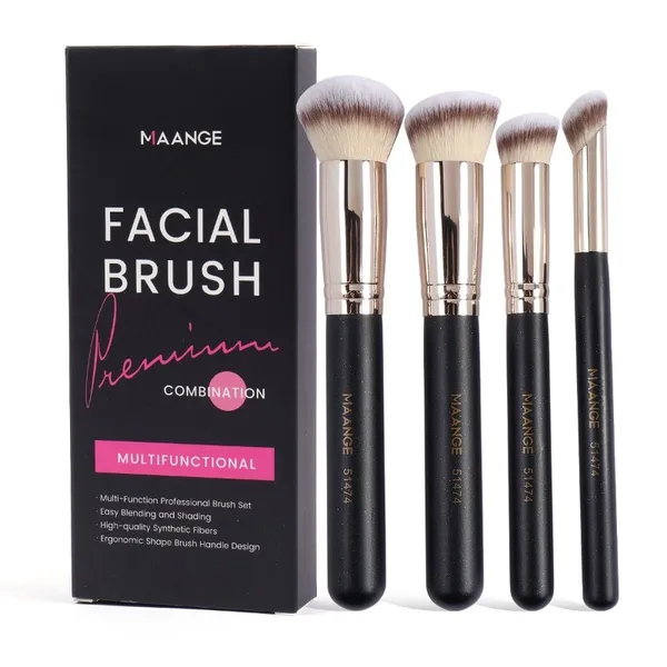 Maange Premium Facial Brush Box-4pcs