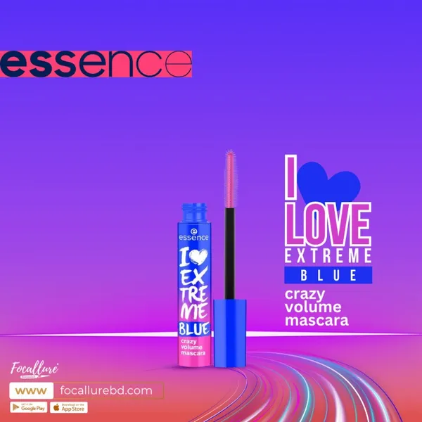 Essence I Love Extreme BLUE Crazy Volume Mascara