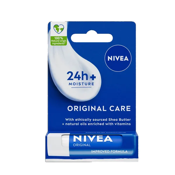 Nivea Original Care Lip Balm with Shea Butter - 4.8gm