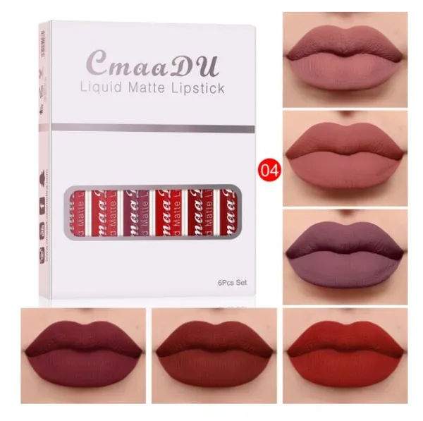 CmaaDU Liquid Matte Lipstick -6pcs