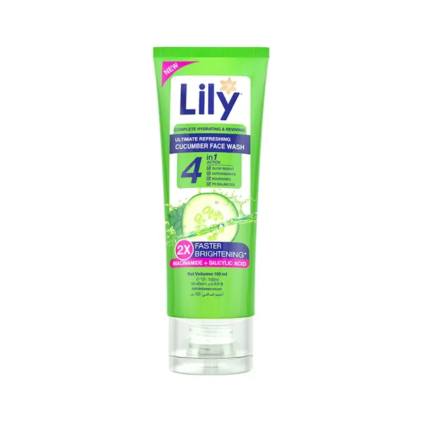 Lily  Faster Brightening And Refreshing Cucumber Face Wash