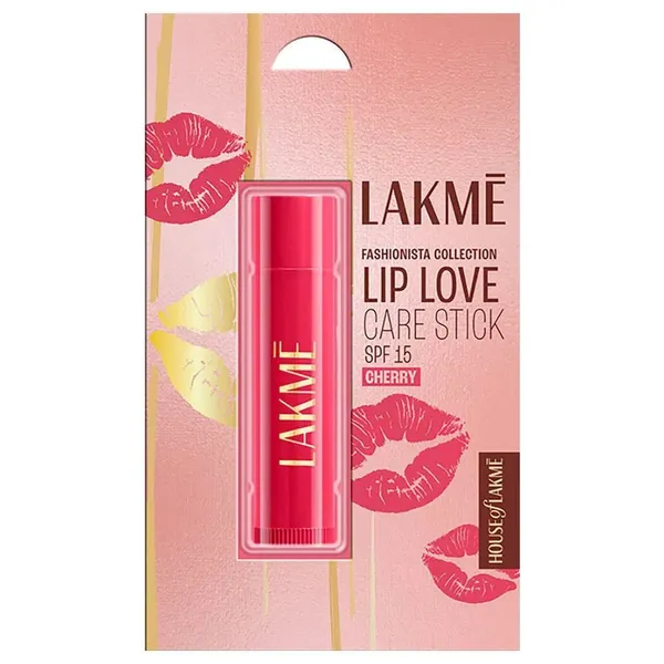 Lakme Lip Love Care Stick Strawberry, 24hr Moisturization with SPF 15 - 4.5gm