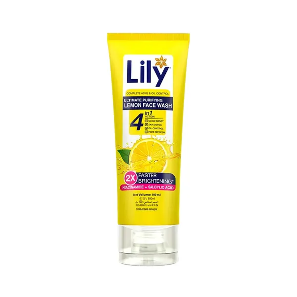 Lily  Faster Brightening And Purifying Lemon Face Wash