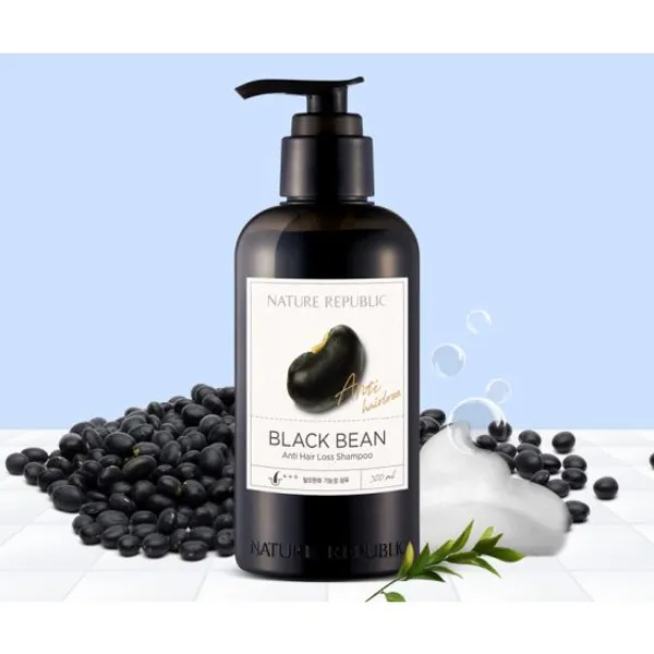 Nature Republic Black Bean Anti Hair Loss Shampoo - 300ml