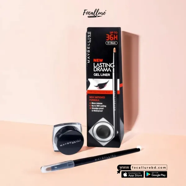 Maybelline New York Lasting Drama Gel Liner (Black)
