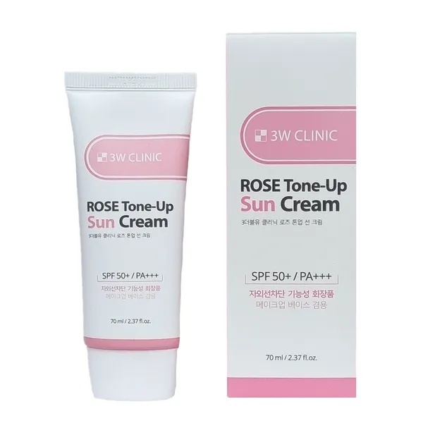 3w Clinic Rose Tone-Up Sun Cream SPF 50+ PA+++ -70 ml