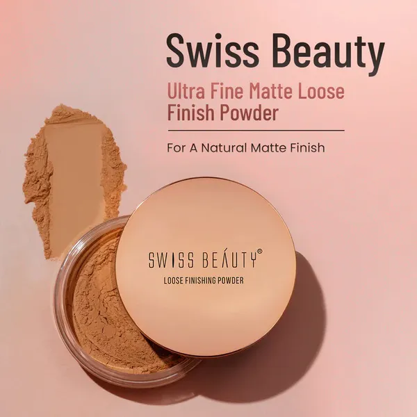 Swiss Beauty Ultra Fine Loose Finish Powder-Shade 02 - Banana Powder